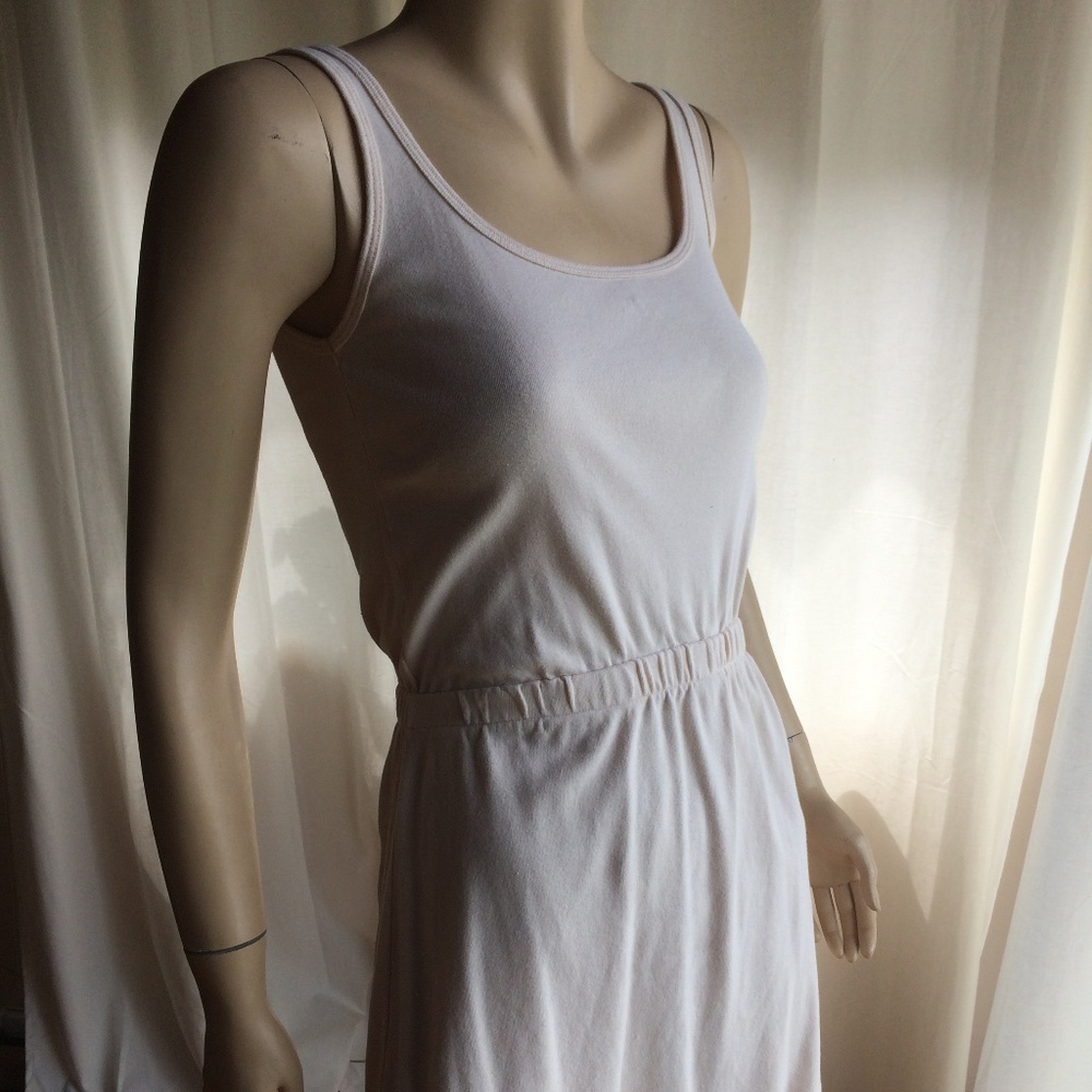 American Apparel Cotton Cream Dress